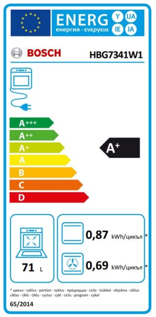 Фурна Bosch HBG7341W1 SER8