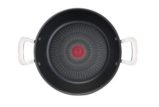 Тиган с дръжки и капак Tefal G2557172, Unlimited Shallowpan 26