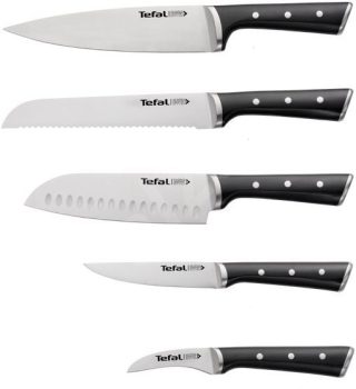 Комплект ножове Tefal K232S574, BLOCK+5 KNIVES ING ICE HARDENING TEFAL