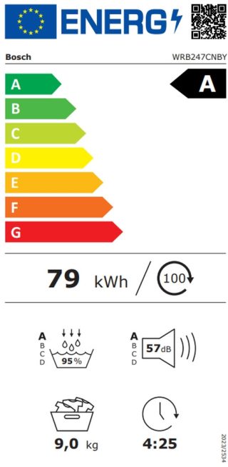 Сушилня Bosch WRB247CNBY SER8 Tumble dryer with heat pump 9kg, A