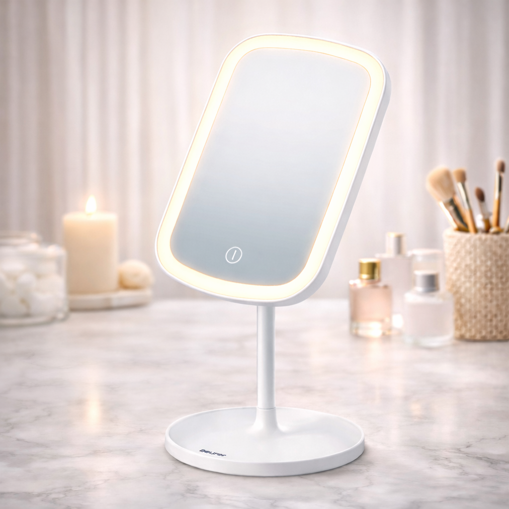 Козметично огледало Beurer BS 47, touch-sensor, Extra-large - 21 cm
