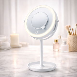 Козметично огледало Beurer BS 45 illuminated cosmetics mirror,LED light, Touch sensor, 5x magnification, dimmer function