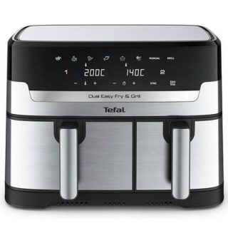 Еър фрайър Tefal EY905D10 DUAL EASY FRY & GRILL SS EU