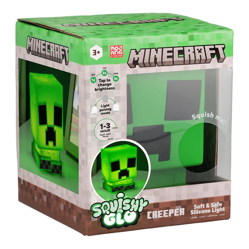 Силиконова лампа Minecraft
