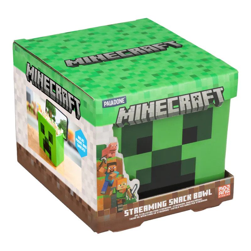 Купа за снакс с поставка за телефон Minecraft