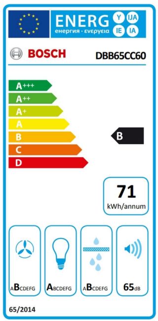 Аспиратор Bosch DBB65CC60, SER4, Integrated box hood 60cm B