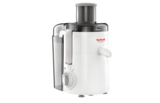 Сокоизстисквачка Tefal ZE370138 Frutelia+, пластмаса, бяла