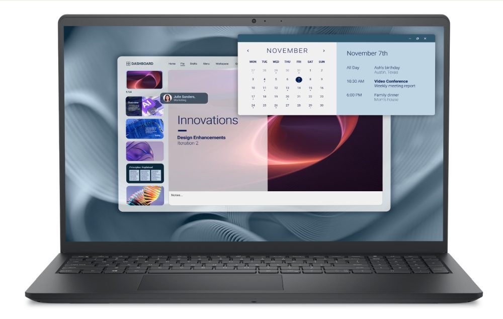 Dell Pro 15 Essential PV15250, Intel Core 3 100U (6 ядра, до 4.7 GHz), 15.6" FHD (1920x1080) 120Hz WVA AG, 8GB, 512G