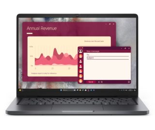 Лаптоп Dell Pro 14 PC14250, Intel Core 5 120U (10 ядра, до 5.0 GHz), 14" FHD+ (1920x1200) IPS, 300nits AG, 16 GB: 1 x 16 GB, DDR5, 5200 MT/s, 512 GB SSD, Intel Graphics, FHD HDR IR Cam и Mic, Wi-Fi 6E, FPR, Backlit Kb, Win 11 Pro, Magnetite, 3Y PS