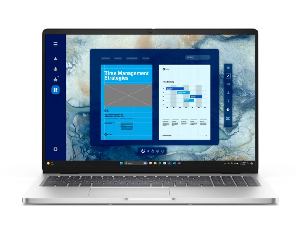 Лаптоп Dell Pro 16 PC16250, Intel Ultra 7 255U, 16" FHD+