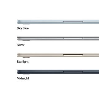 Apple MacBook Air 13.6: Apple M5 чип с 10-ядрен CPU и 8-ядрен GPU, 16GB, 512GB SSD - Starlight