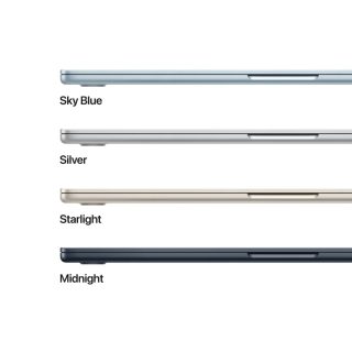 Apple MacBook Air 15.3: Apple M5 чип с 10-ядрен CPU и 10-ядрен GPU, 16GB, 512GB SSD - Midnight