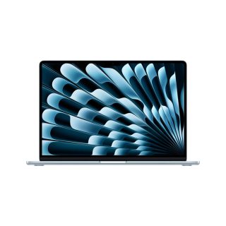 Apple MacBook Air 15.3: Apple M5 чип с 10-ядрен CPU и 10-ядрен GPU, 16GB, 1TB SSD - Небесно синьо