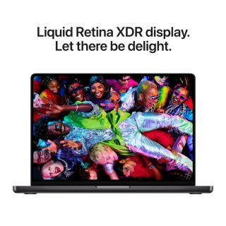 Apple 14-инчов MacBook Pro: Apple M5 Pro чип с 15-ядрен CPU и 16-ядрен GPU, 24GB, 1TB SSD – Space Black