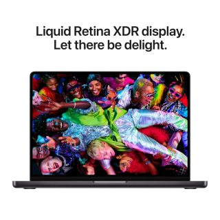 Apple 14-инчов MacBook Pro: Apple M5 Pro чип с 15-ядрен CPU и 16-ядрен GPU, 24GB, 2TB SSD - Space Black