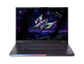 Acer Predator Helios 18 AI, PH18-I71-993P, (Core Ultra 9 290HX Plus до 5.5GHz, 36MB), 18" WQUXGA (3840x2400) Mini LED 120Hz IPS, 96GB (2*48GB) DDR5, 2048GB PCIe Gen5 SSD, NVIDIA GeForce RTX 5090 24GB GDDR7, WiFi 7, FHD Cam, Copilot+ ready, Win 11 PRO