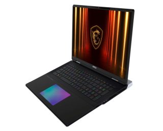 Лаптоп MSI Titan 18 HX AI A2XWJG, NVIDIA GeForce RTX 5090 24GB GDDR7, Intel Core Ultra 9 285HX, 18" 16:10 UHD+ (3840x2400), MiniLED, 120Hz, 64GB DDR5 6400MHz 32GBx2, 2TB NVMe PCIe Gen5x4 SSD, 2TB NVMe PCIe Gen4x4 SSD x2, Intel Killer Wi-Fi 7, Windows 11 Pro