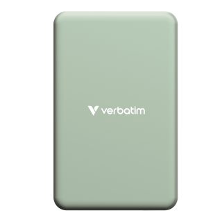 Verbatim Charge 'n' Go Essentials Power Bank Magnetic Wireless 5000mAh Green
