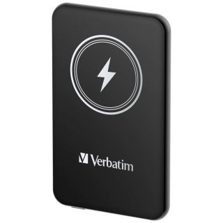 Verbatim MCP-5BK Външна батерия 5000 mAh с UBS-C PD 20W / Магнитно безжично зареждане 15W Черна