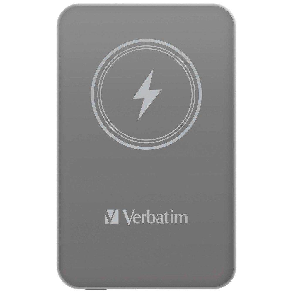 Verbatim MCP-5GY Power Pack 5000 mAh с UBS-C PD 20W / Магнитно безжично зареждане 15W Сиво