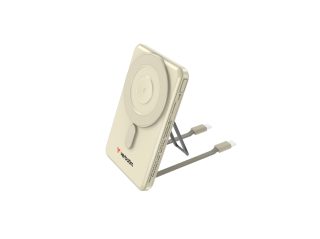 Verbatim Charge 'n' Go 2C Външна батерия Магнитна Безжична 5000mAh с 2 USB-C кабела и стойка Златна