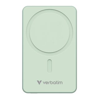 Verbatim Charge 'n' Go Essentials Power Bank Magnetic Wireless 10000mAh Green