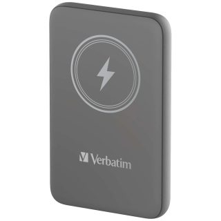 Verbatim MCP-10GY Power Pack 10000 mAh с USB-C PD 20W / Магнитно безжично зареждане 15W Сив