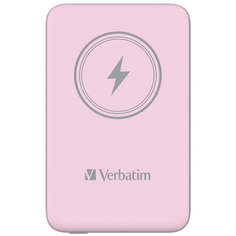 Verbatim MCP-10PK Power Pack 10000 mAh с USB-C PD 20W / Безжично магнитно зареждане 15W Розов