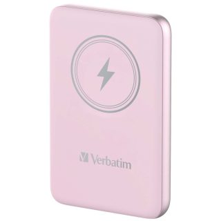 Verbatim MCP-10PK Power Pack 10000 mAh с USB-C PD 20W / Безжично магнитно зареждане 15W Розов