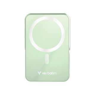 Verbatim Charge 'n' Go Power Bank with Stand Magnetic Wireless 10000mAh Green