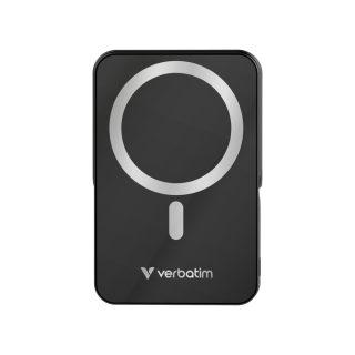 Verbatim Charge 'n' Go Power Bank with Stand Magnetic Wireless 10000mAh Black