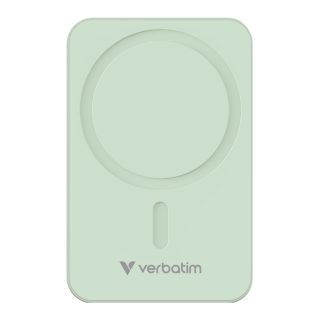 Verbatim Charge 'n' Go Essentials Power Bank Magnetic Wireless 20000mAh Green
