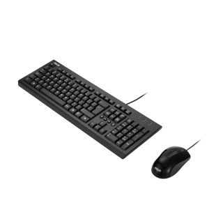 Комплект клавиатура и мишка Asus U2000, кабелни, черни