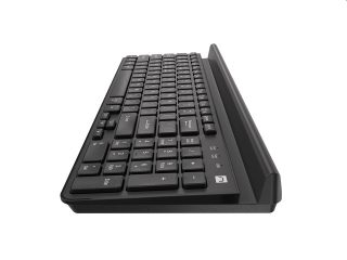 Natec клавиатура Felimare US Layout безжична Bluetooth + 2.4 GHz тънка поставка за телефон/таблет, черна