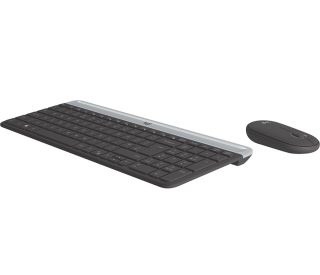Logitech Slim Wireless Keyboard and Mouse Combo MK470 - Graphite