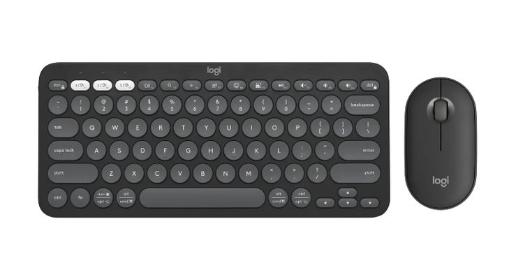 Logitech Pebble 2 Combo - TONAL GRAPHITE - US INT'L - 2.4GHZ/BT - N/A - INTNL-973 - UNIVERSAL