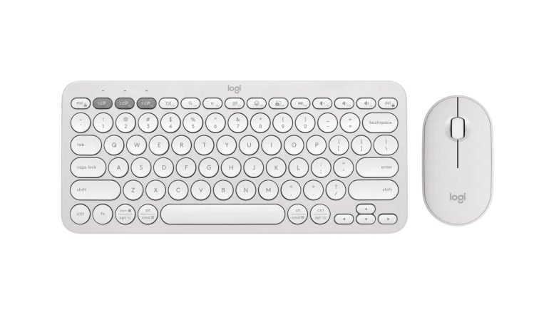 Logitech Pebble 2 Combo - TONAL WHITE - US INT'L - 2.4GHZ/BT - N/A - INTNL-973 - UNIVERSAL
