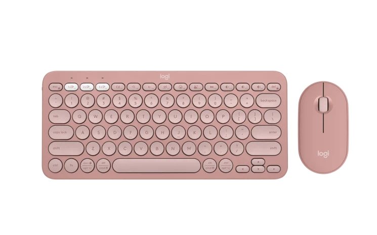 Logitech Pebble 2 Combo - TONAL ROSE - US INT'L - 2.4GHZ/BT - N/A - INTNL-973 - UNIVERSAL