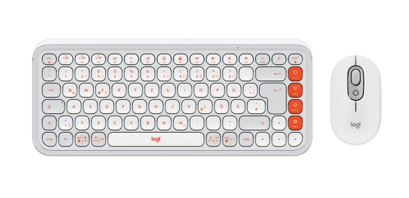 Logitech POP Icon Combo - Бял - US INT'L - BT - N/A - INTNL-973