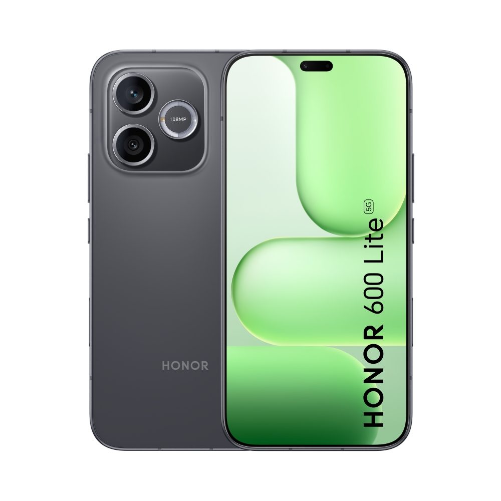 HONOR 600 Lite 8GB+256GB Velvet Black, Luna-N31C, 6.6" 120Hz AMOLED, 5G, MediaTek Dimensity 7100-Elite, 108MP камера, 6520mAh