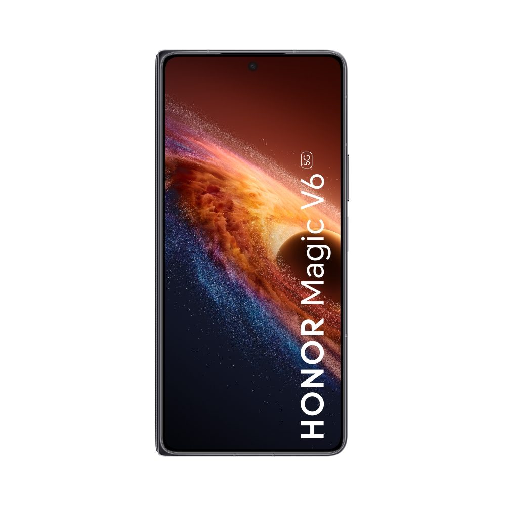 Honor Magic V6 Foldable, черен, Phenom-N49D, 6.52", разгънат 7.95", OLED 2420x1080, разгънат 2352x2172, Snapdragon 8 Elite Gen 5, (2x4.6GHz +6x3.6GHz), 16GB, 512GB, 64+50+50MP/20+20MP, Li-Po 6660mAh, FPT, BT, USB Type-C, Android 16, MagicOS 10