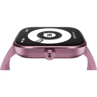 Смарт часовник HiFuture Lume Pro Pink, 1.85" AMOLED, Always on Display, двуядрен процесор, ултралек авиационен алуминиев корпус, Bluetooth разговори, 3D интерфейс, водоустойчивост 1ATM, 24/7 сензор за пулс и кислород в кръвта, 100+ спортни режима, до 7 дни батерия