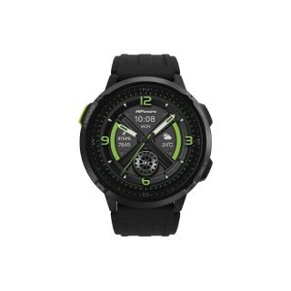 HiFuture MIX3 Black смарт часовник, 1.43" AMOLED, 466*466, с двуядрен процесор и Syntra AI, Bluetooth разговори, водоустойчивост 3ATM, компас и алтиметър, 24/7 сензор за сърдечен пулс и кислород в кръвта, до 10 дни употреба