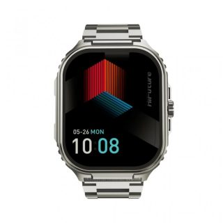 Смарт часовник HiFuture Ultra 3 Pro Silver, 2.04" IPS, 368x448, Bluetooth Call, IP68 Waterproof, 24/7 True Heart Rate & Blood Oxygen Sensor, до 7 дни ежедневна употреба, 100+ спортни режима