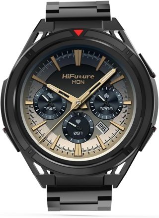 Смарт часовник HiFuture Active, Black Red, 1.43" AMOLED, двубандов GPS, Bluetooth разговори, 5ATM