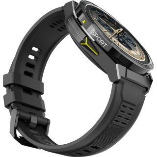 Смарт часовник HiFuture Active Black Yellow, 1.43" AMOLED, двубандов GPS, Bluetooth разговори, водоустойчивост 5ATM