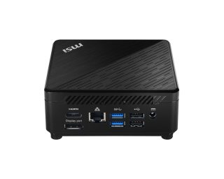 MSI CUBI 5 10M-009BEU, Barebone Mini-PC, Intel Core i3-10110U, 2.10 GHz, без RAM (0GB), 2x DDR4 2666MHz SO-DIMMs, до 64GB, без SSD, без HDD, 802.11 AC, BT 5, без OS, 65W, 124 X 124 X 53.7 mm, 0.55 kg, Черен
