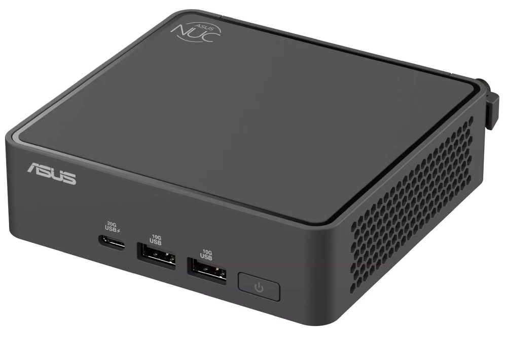 Asus NUC 15 Pro Intel Core 3 100U, Intel Arc GPU, 4 x USB Type-A, 3 x USB Type-C (1 x USB3.2 + 2 x TB4), Intel Wi-Fi 7 BE202 + 2.5GBe LAN, 2 x HDMI, без RAM, без диск, без OS, Slim Kit