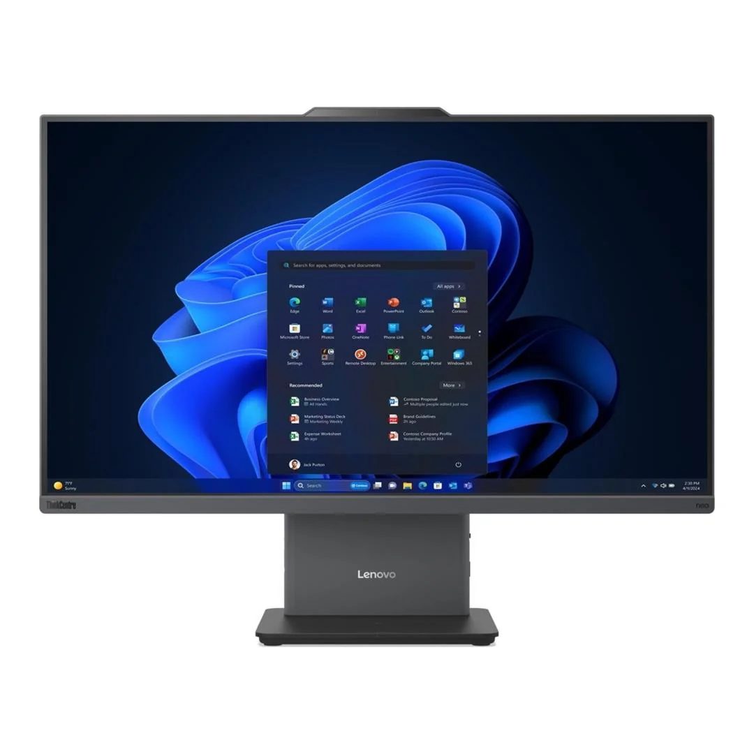 Lenovo ThinkCentre neo 50a 24 G6 AIO Intel Core Ultra 7 256V, 8C (до 4.8GHz, 12MB), 16GB LPDDR5X-8533, 512GB SSD, 23.8" FHD (1920x1080) IPS AG, Integrated Intel Arc Graphics, 5MP, WLAN, BT, KB, Mouse, Luna Grey, Monitor Stand, DOS, 3Y Onsite