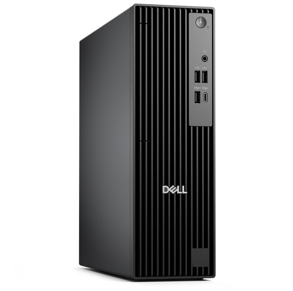 Настолен компютър Dell Pro Slim QCS1250, Intel Core Ultra 5 235 (13 TOPS NPU, 14 ядра, до 5.0GHz), 1x 8GB, DDR5, до 5600 MT/s, 512GB SSD, Integrated Graphics, Keyboard&Mouse, 180W, Ubuntu, 3Y PS